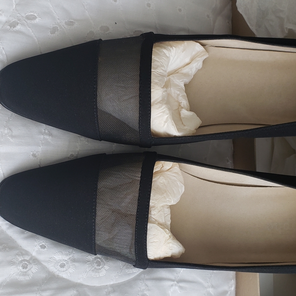 Black Shoe Mesh Toe